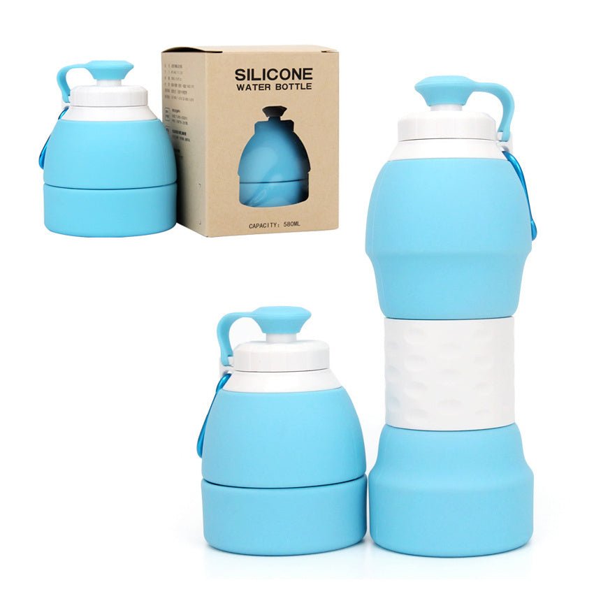 Foldable Silicone Water Bottle (600ml)