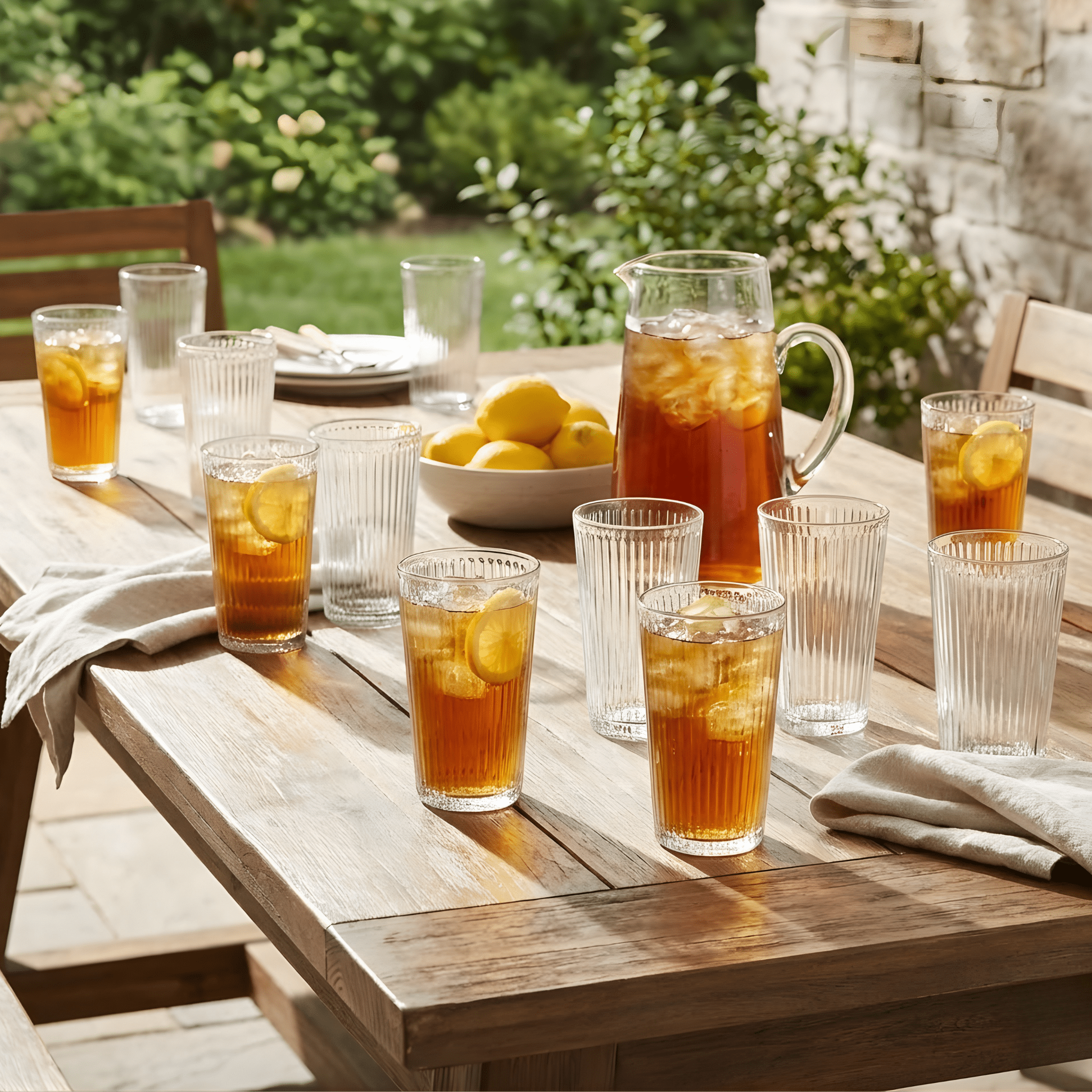 Ribbed Highball Glasses