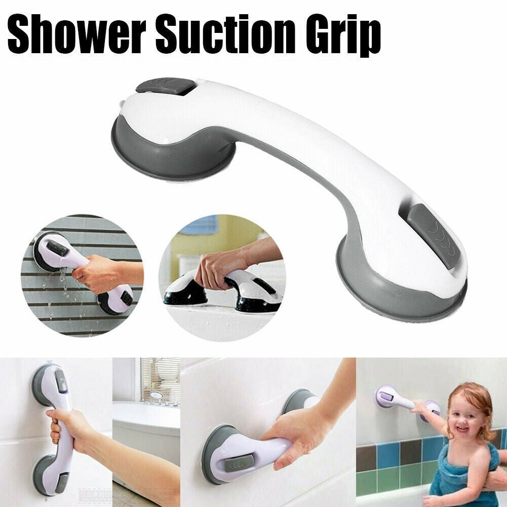 Power Shower Grip Handle for bathroom with strong suction and non-slip features.