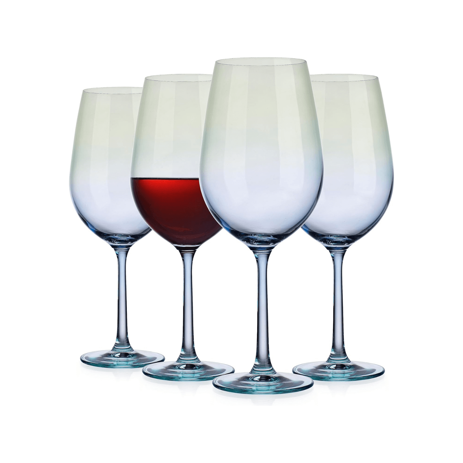 Ombre Blue Wine Glasses Set of 4, 26oz - TableFab