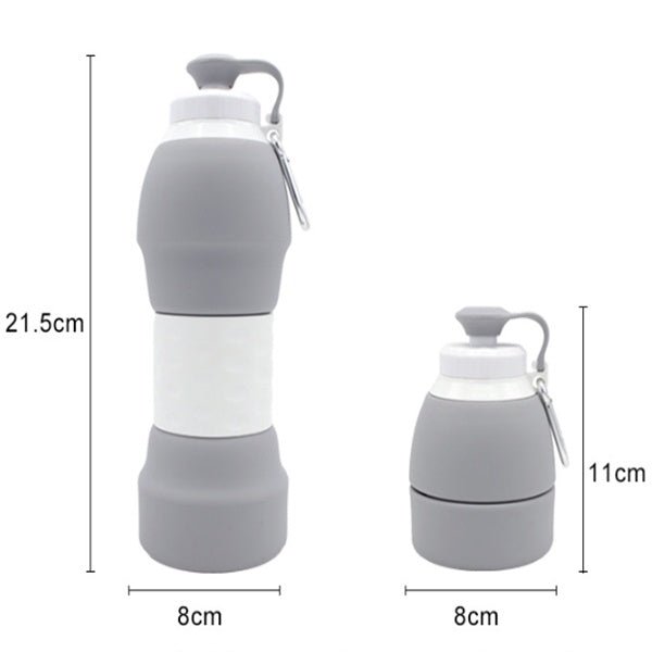 Foldable Silicone Water Bottle (600ml)