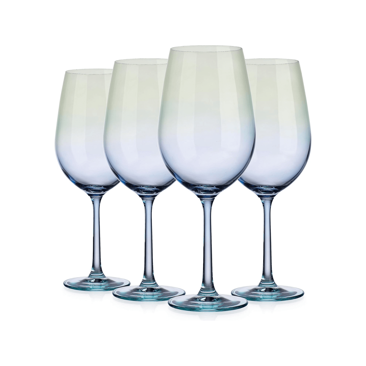 Ombre Blue Wine Glasses Set of 4, 26oz - TableFab