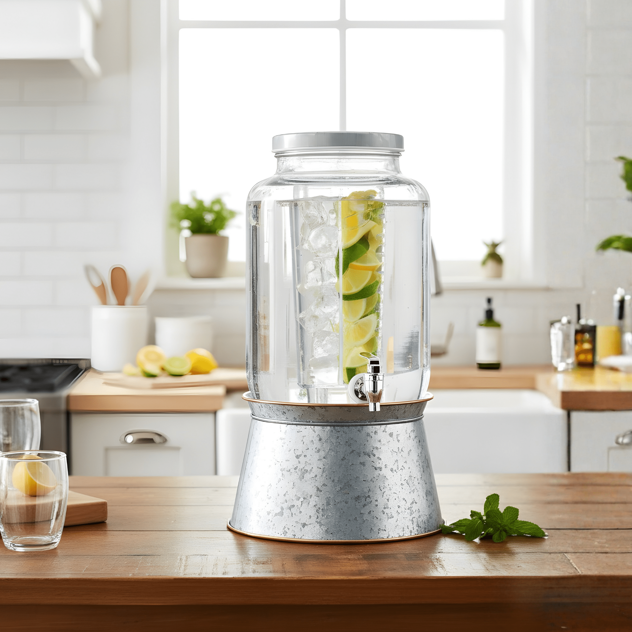 Galvanized Beverage Dispenser