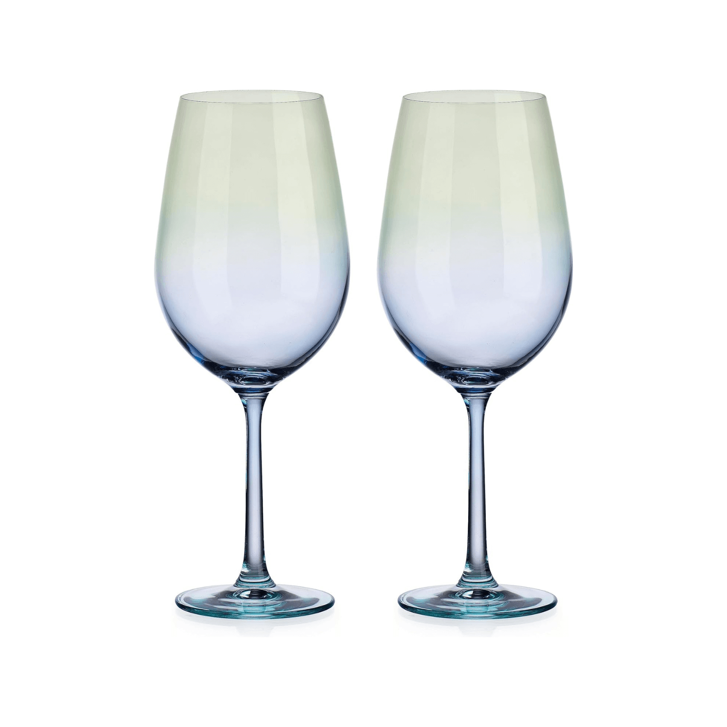 Ombre Blue Wine Glasses Set of 4, 26oz - TableFab