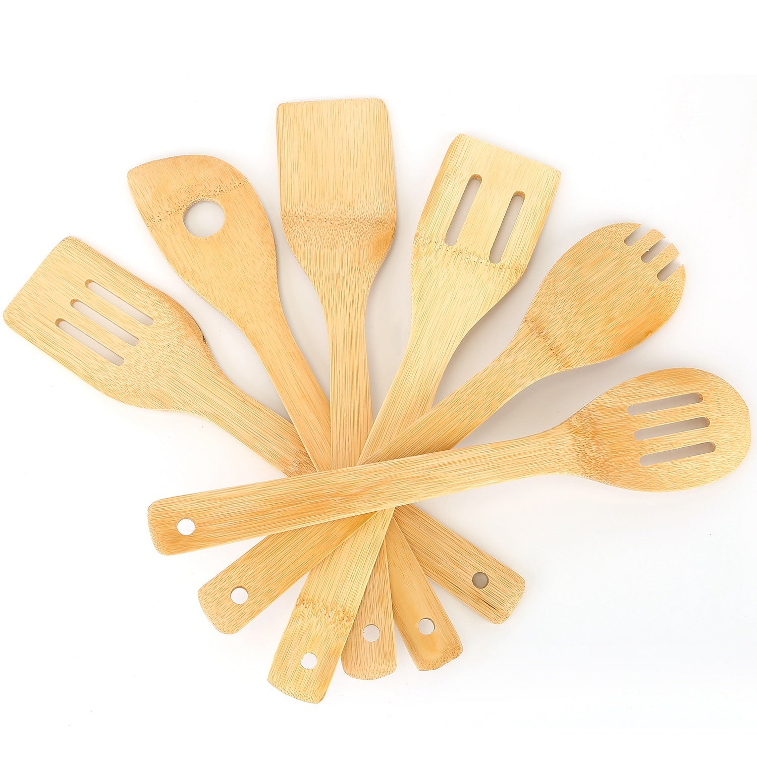 6pc Bamboo Cooking Utensil Set