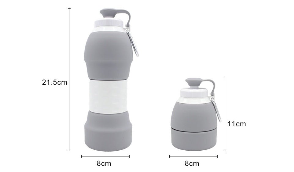 Foldable Silicone Water Bottle (600ml)