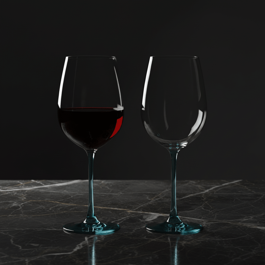 Ombre Blue Wine Glasses — Set of 2