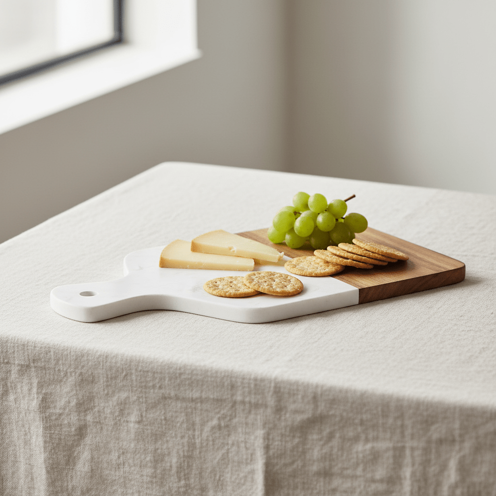 White Marble Board - Lifestyle