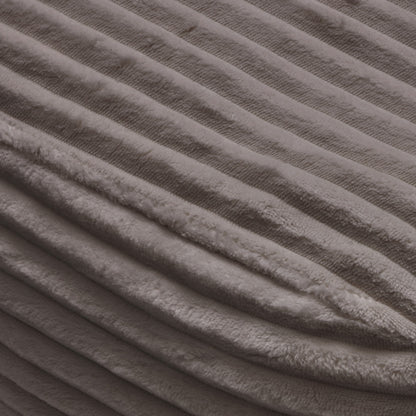 Close-up of textured gray fabric with horizontal lines