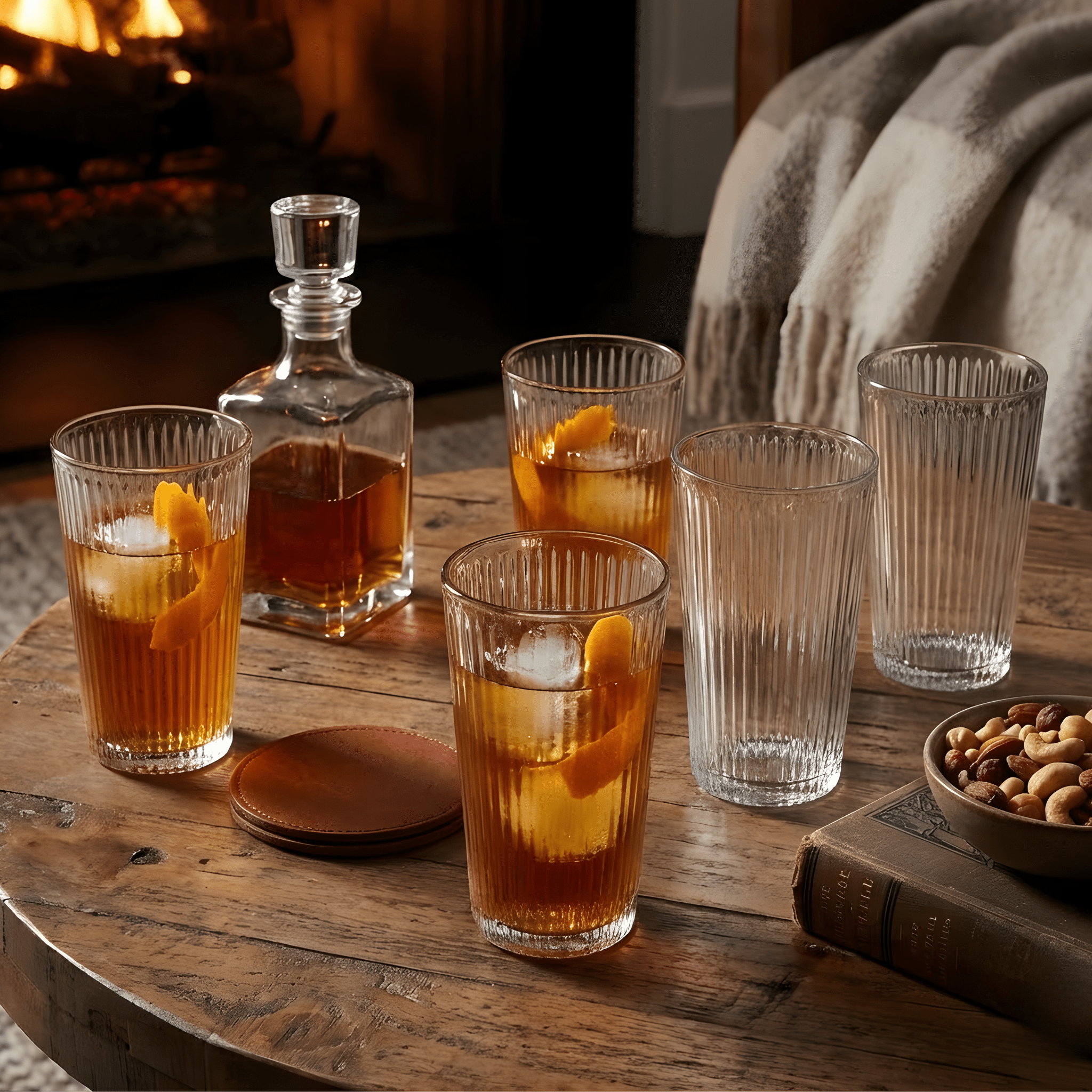 Ribbed Highball Glasses