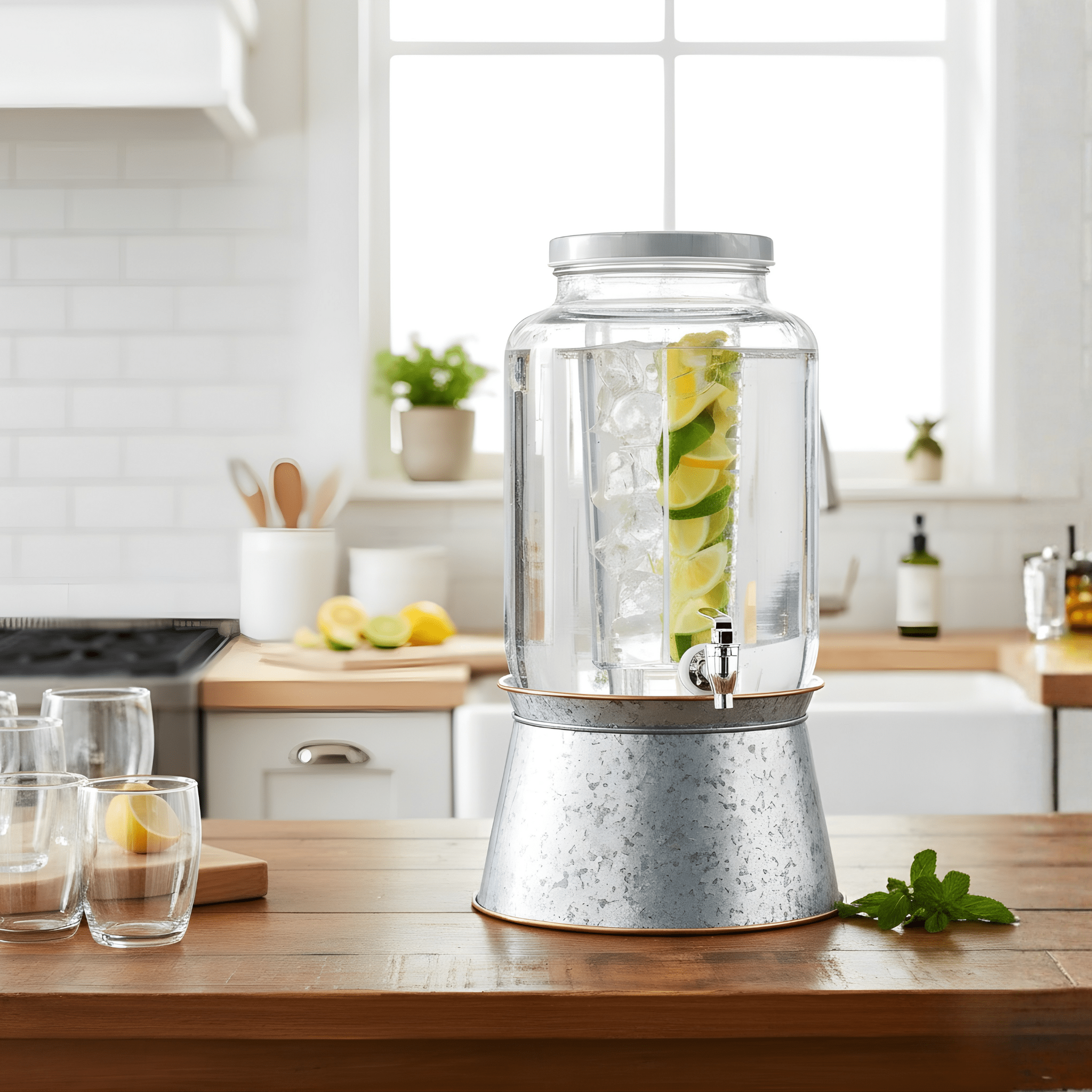 Galvanized Beverage Dispenser