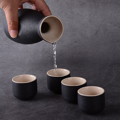Stoneware Wine Set