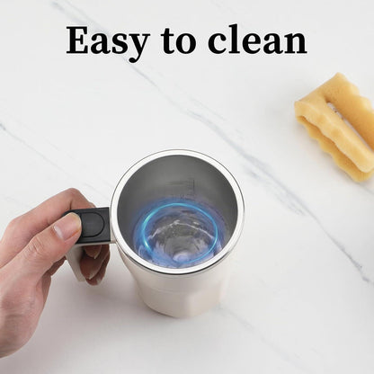 12oz Self-Stirring Mug – White