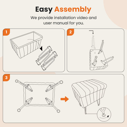 Dressing Stool And Chair With Storage Space