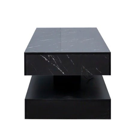 Modern LED Coffee Table with Storage Drawer