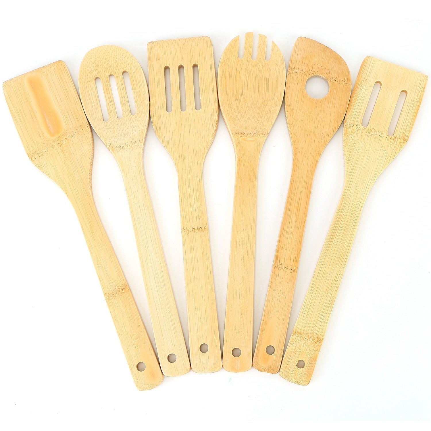 6pc Bamboo Cooking Utensil Set