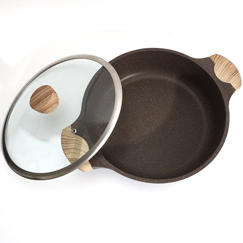 Medical Stone Non-Stick Pan with Glass Cover - TableFab