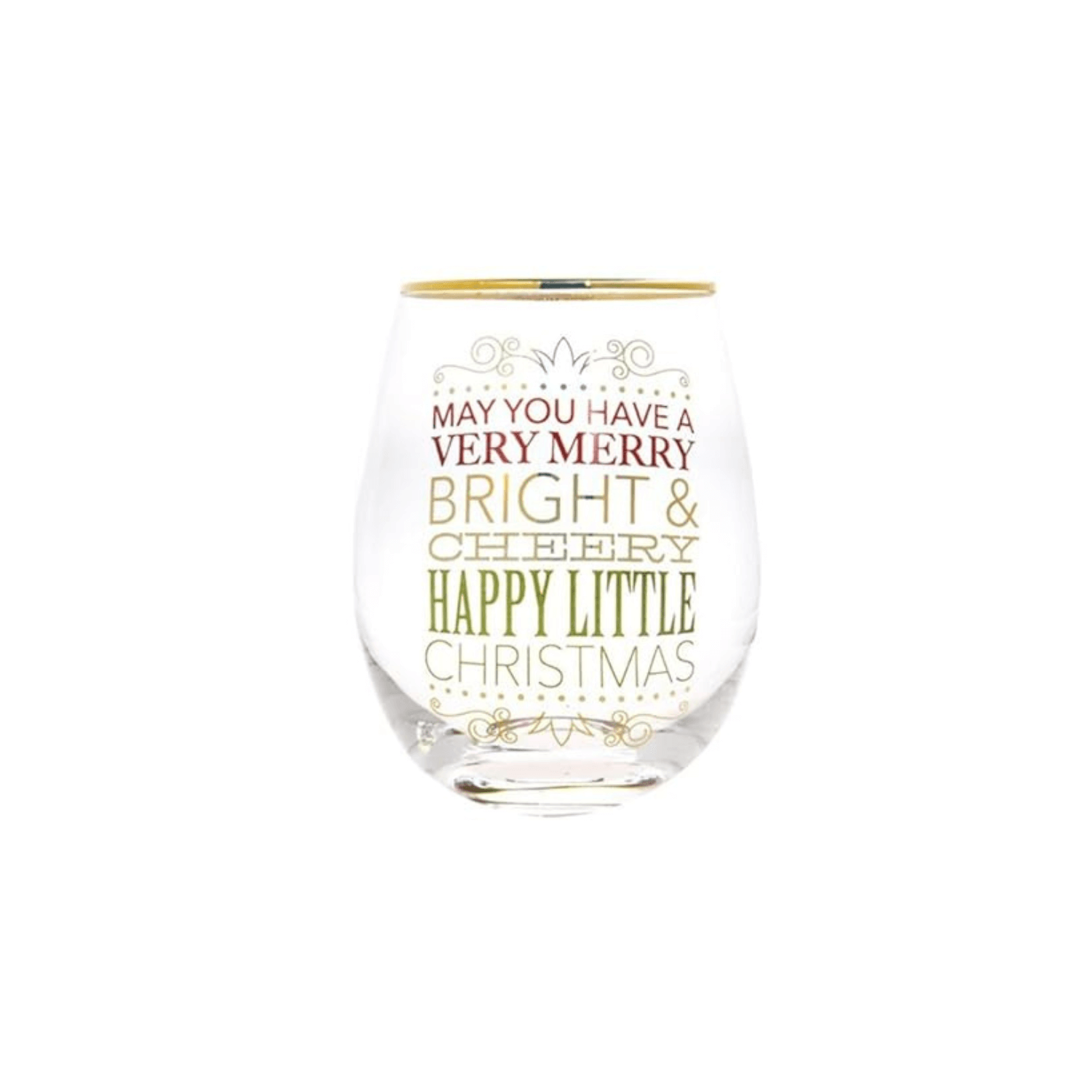 Christmas, Stemless Wine Glasses - TableFab