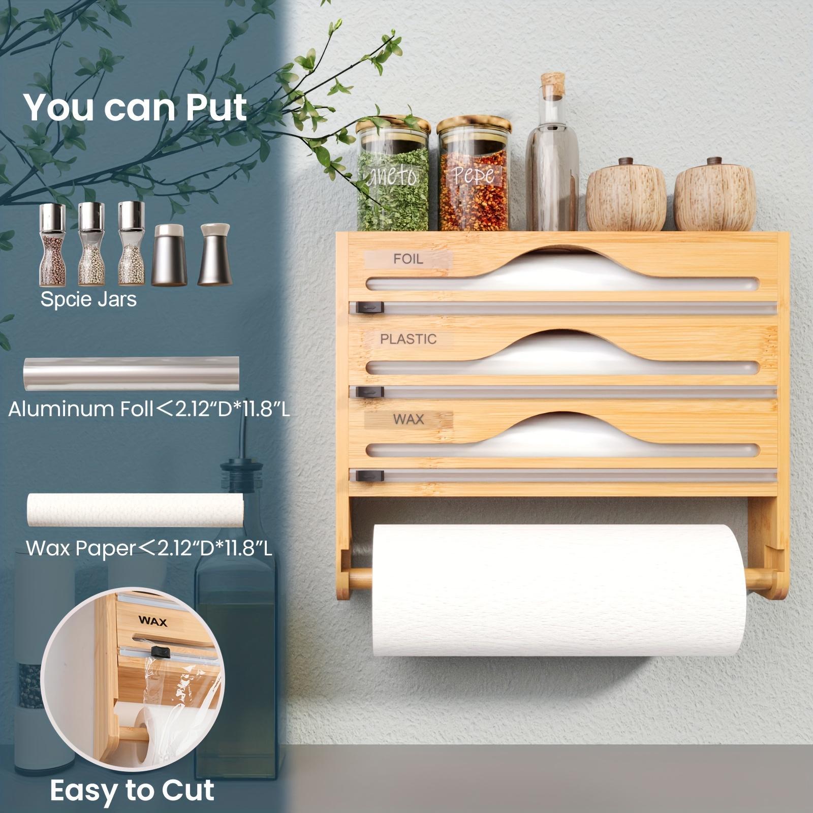 Bamboo Wrap Cutter Rack"