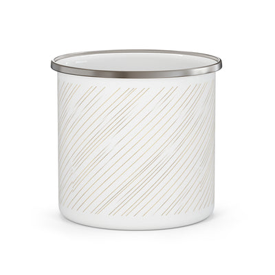 Striped Enamel Camping Mug