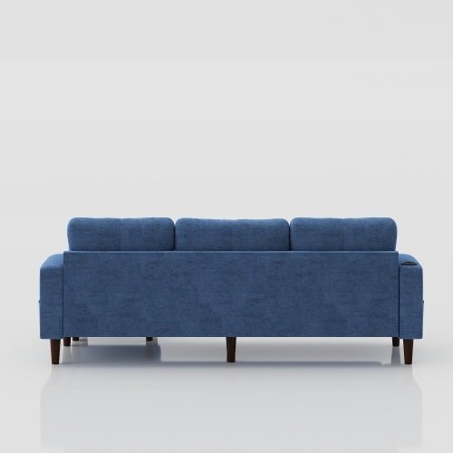 Blue sofa on a white background