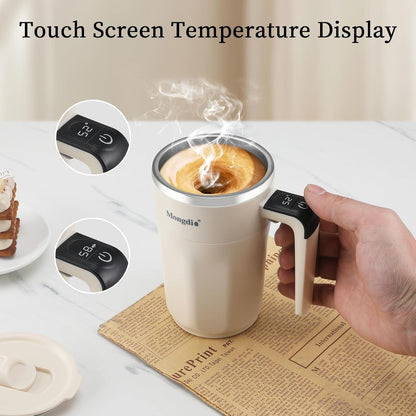 12oz Self-Stirring Mug – White