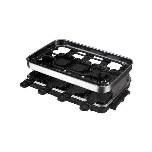 Black and silver phone mount on a white background