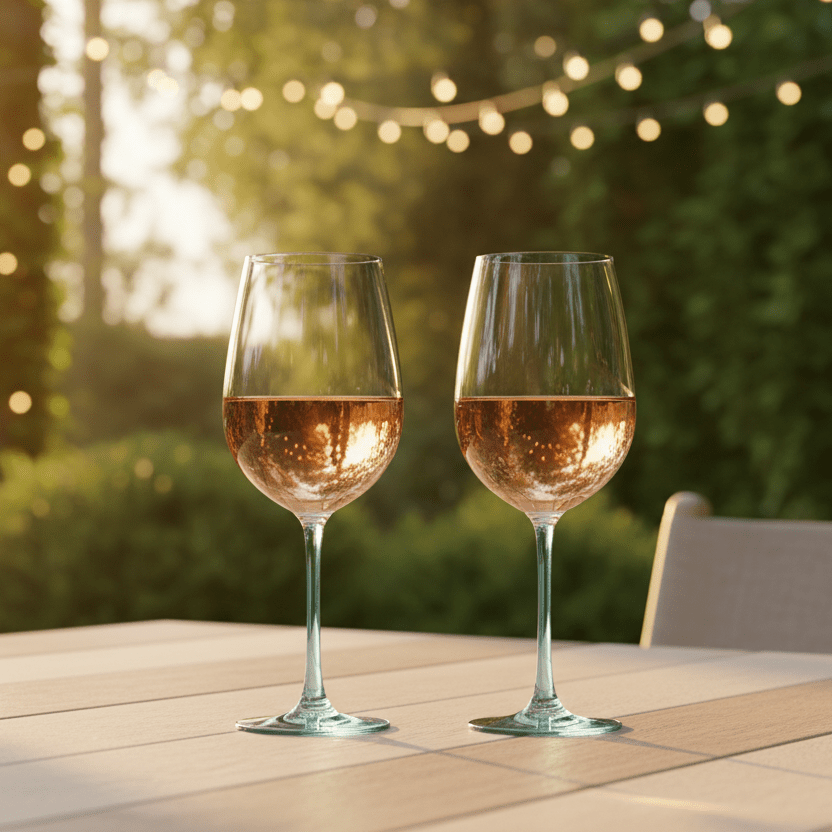 Ombre Blue Wine Glasses — Set of 2