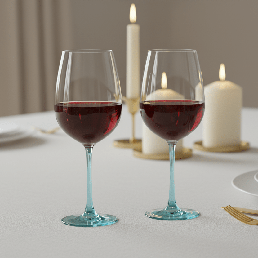 Ombre Blue Wine Glasses — Set of 2