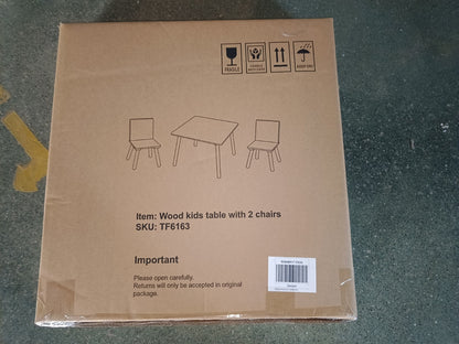 Kids Table And 2 Chairs Set, 3 Pieces Toddler Table And Chair Set,