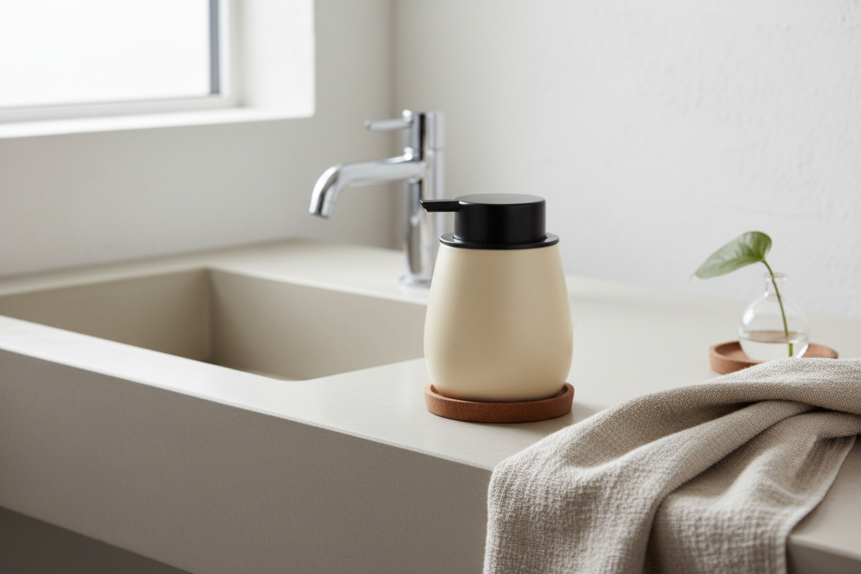 Ceramic Soap Dispenser Lifestyle 2