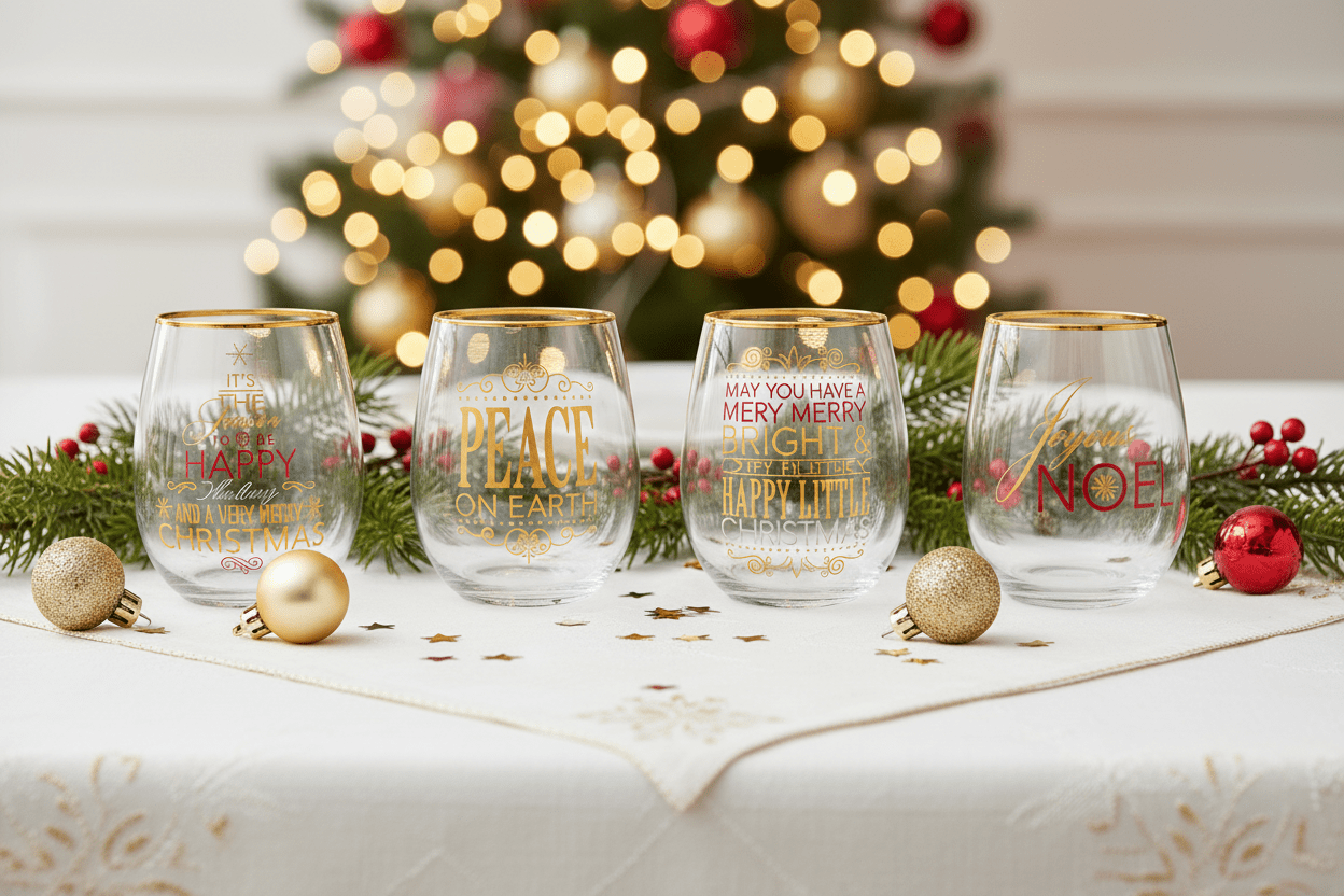 Christmas Wine Glasses