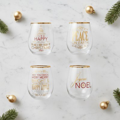 Christmas Wine Glasses