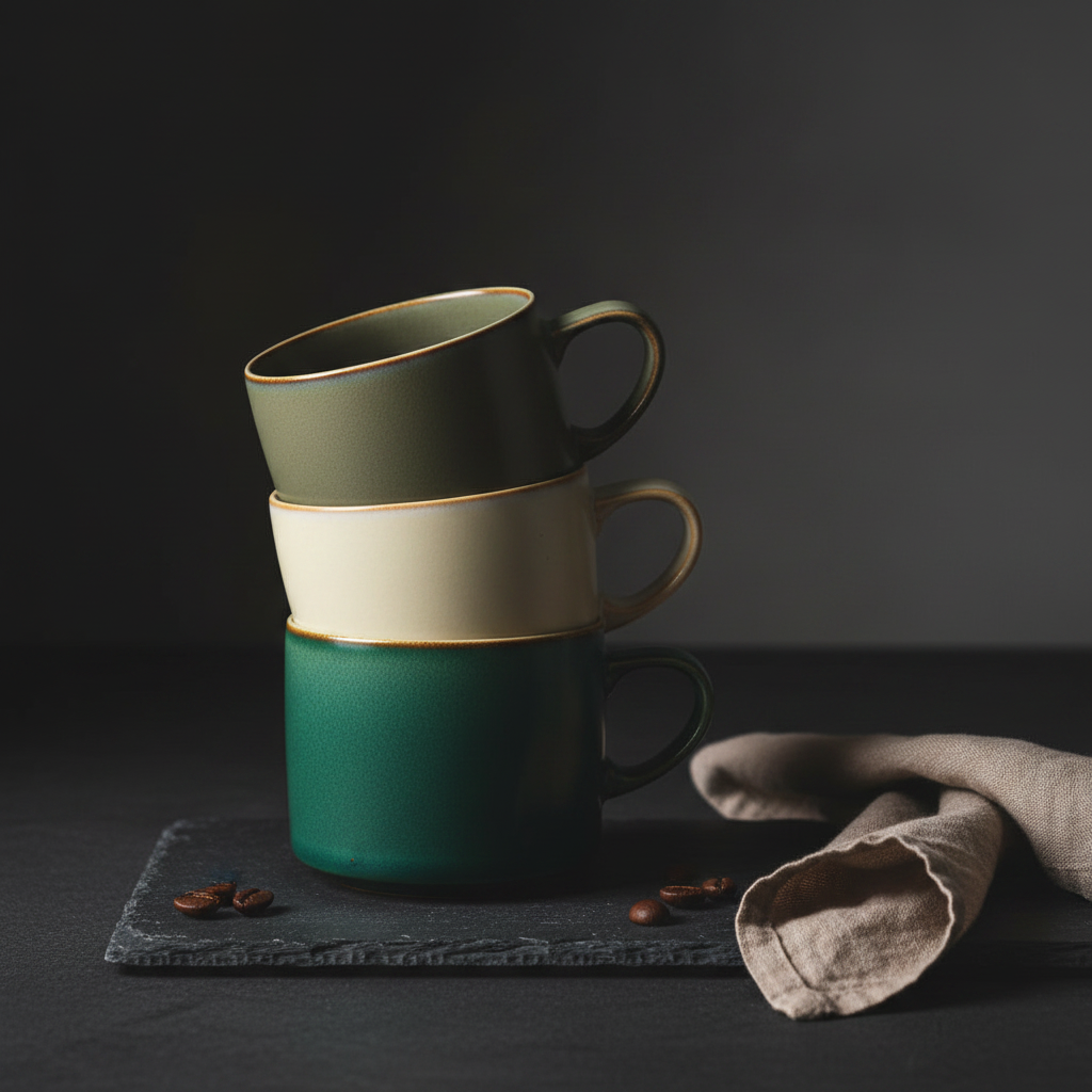 Collage 1 - Stacked Mugs Lifestyle
