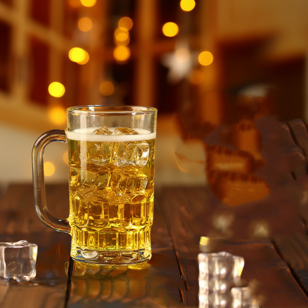 Collage 3 - Angled Beer Mug with Ice