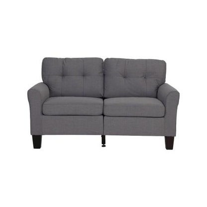 Gray sofa on a white background