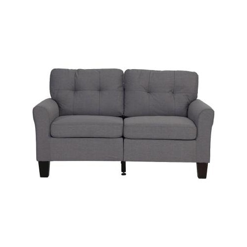 Gray sofa on a white background