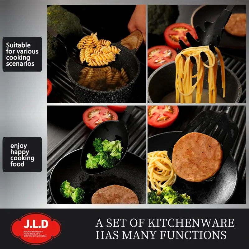 5 pcs Nylon stainless steel Spoons For Cooking, Utensils For Cooking