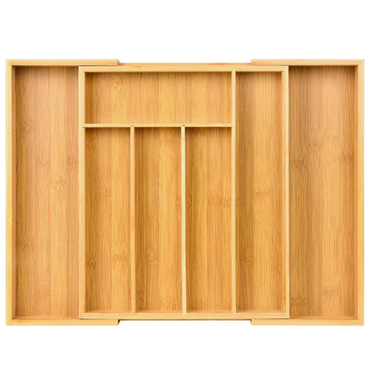 Expandable Bamboo Kitchen Drawer Storage Box