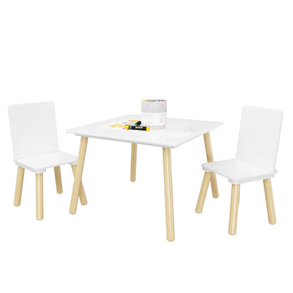 Kids Table And 2 Chairs Set, 3 Pieces Toddler Table And Chair Set,