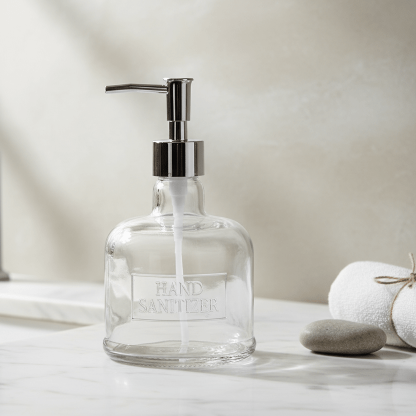 Glass Soap Dispenser Lifestyle